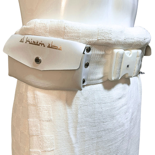 Al Hizam Ihram Belt for Men – secure money belt with wider pocket for Hajj and Umrah pilgrims