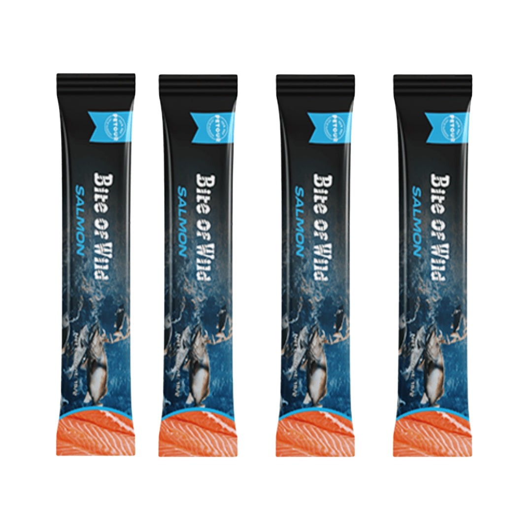 Salmon wet cat treat sachet 15g