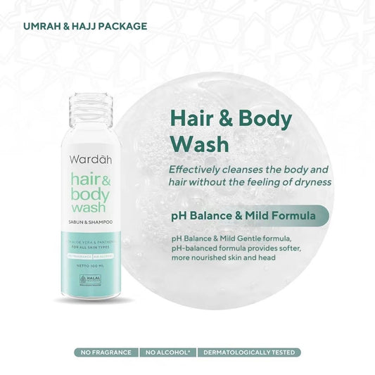 alcohol-free fragrance-free badge Wardah Umrah set