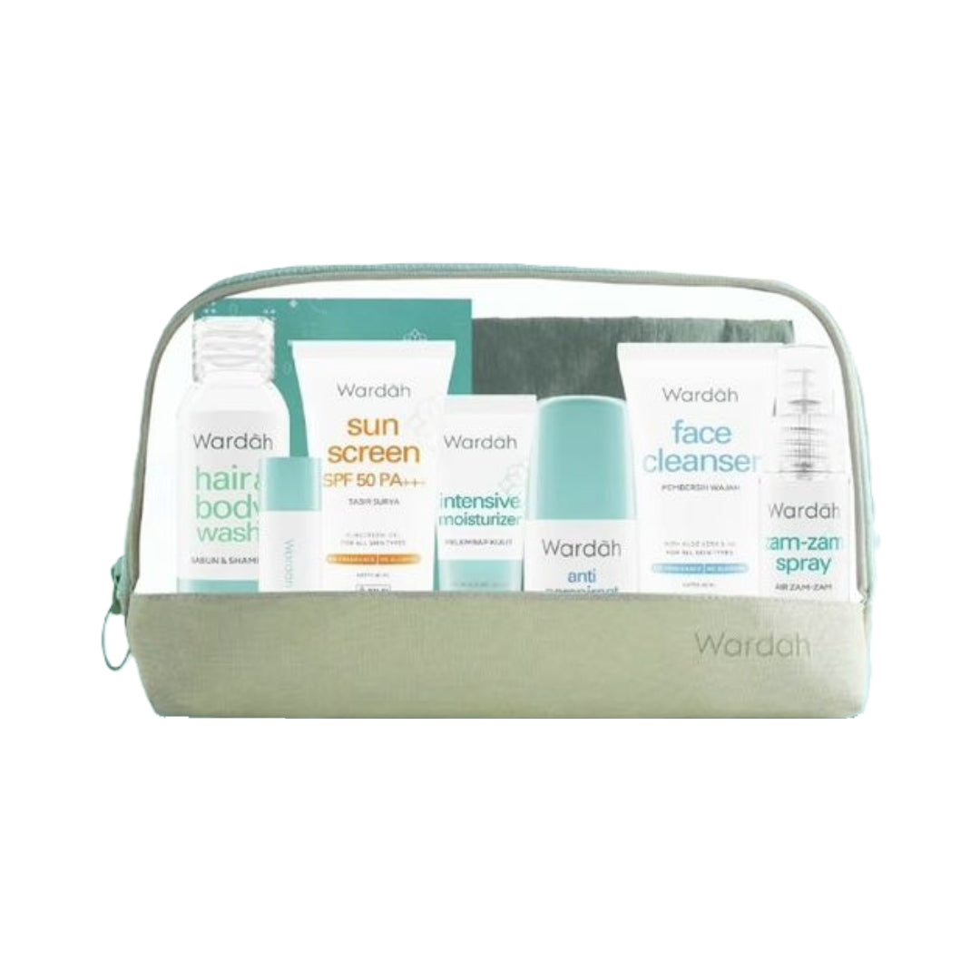 Wardah Ultimate Umrah Hajj Set — full travel skincare kit