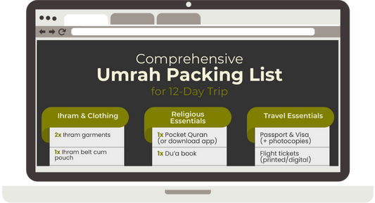 Free Comprehensive Umrah DIY Packing List
