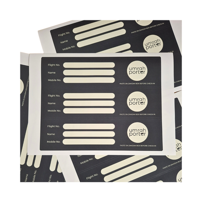 Name Label for Zamzam Box (Set of 3)
