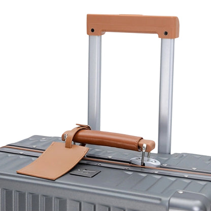 Mirwal luggage leather handle and reinforced corner