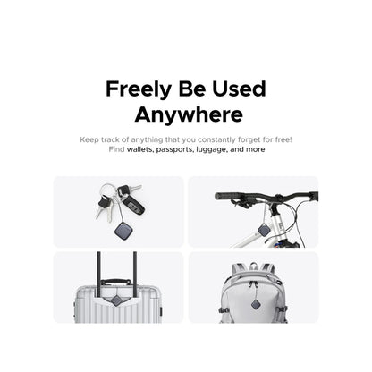 UGREEN Smart Tracker square attached to luggage zipper