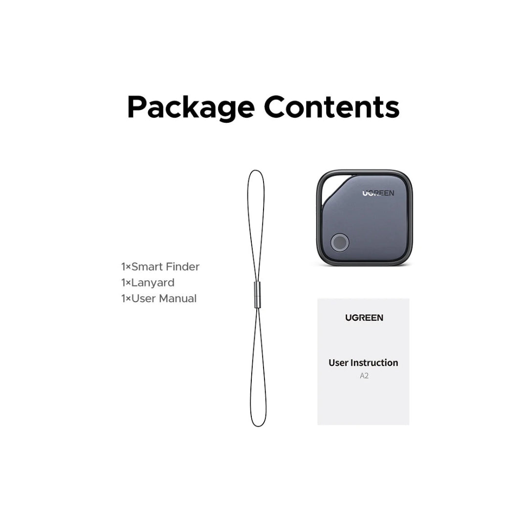 UGREEN Smart Tracker square package contents inside box