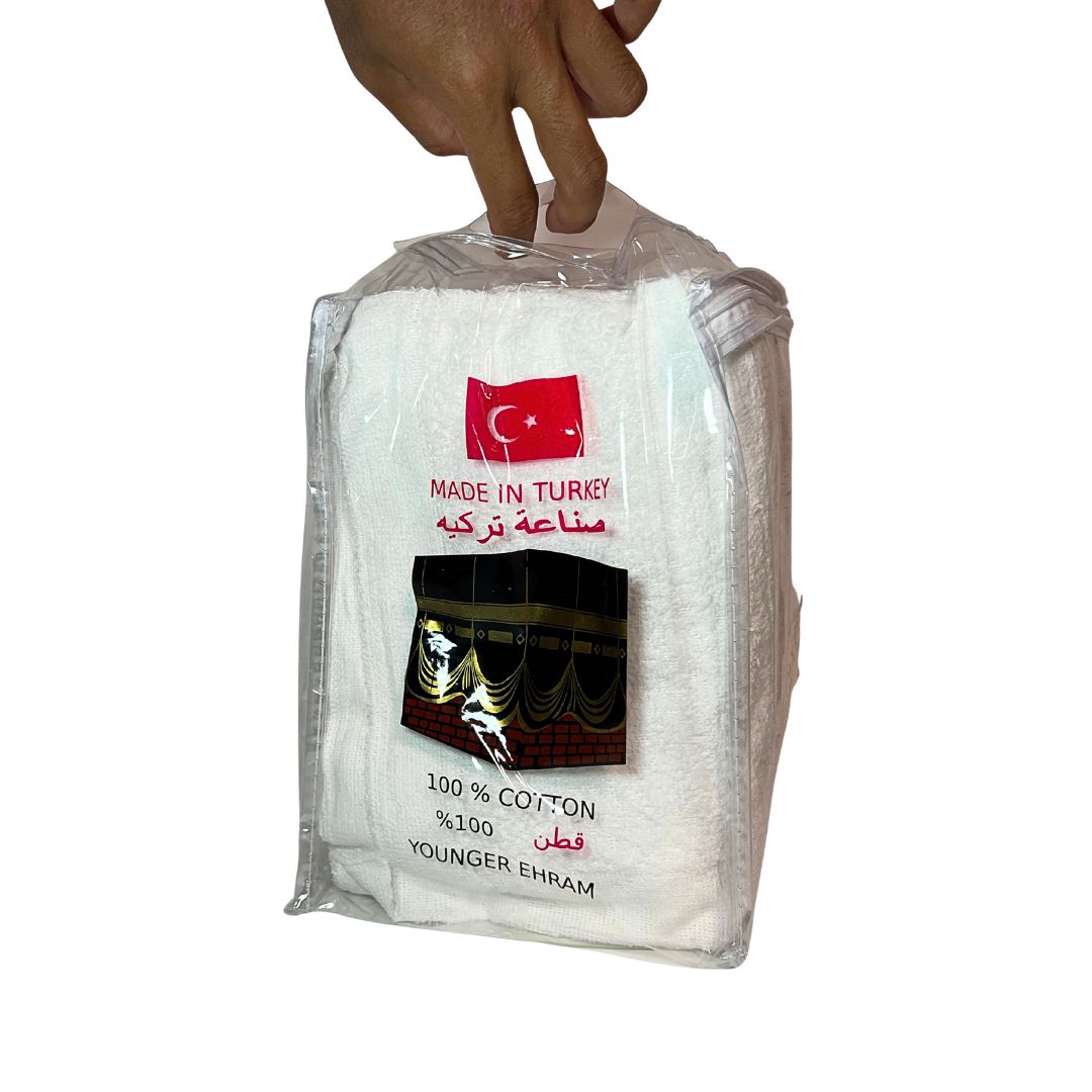 Authentic Made in Turkey Kain Ihram for young pilgrims